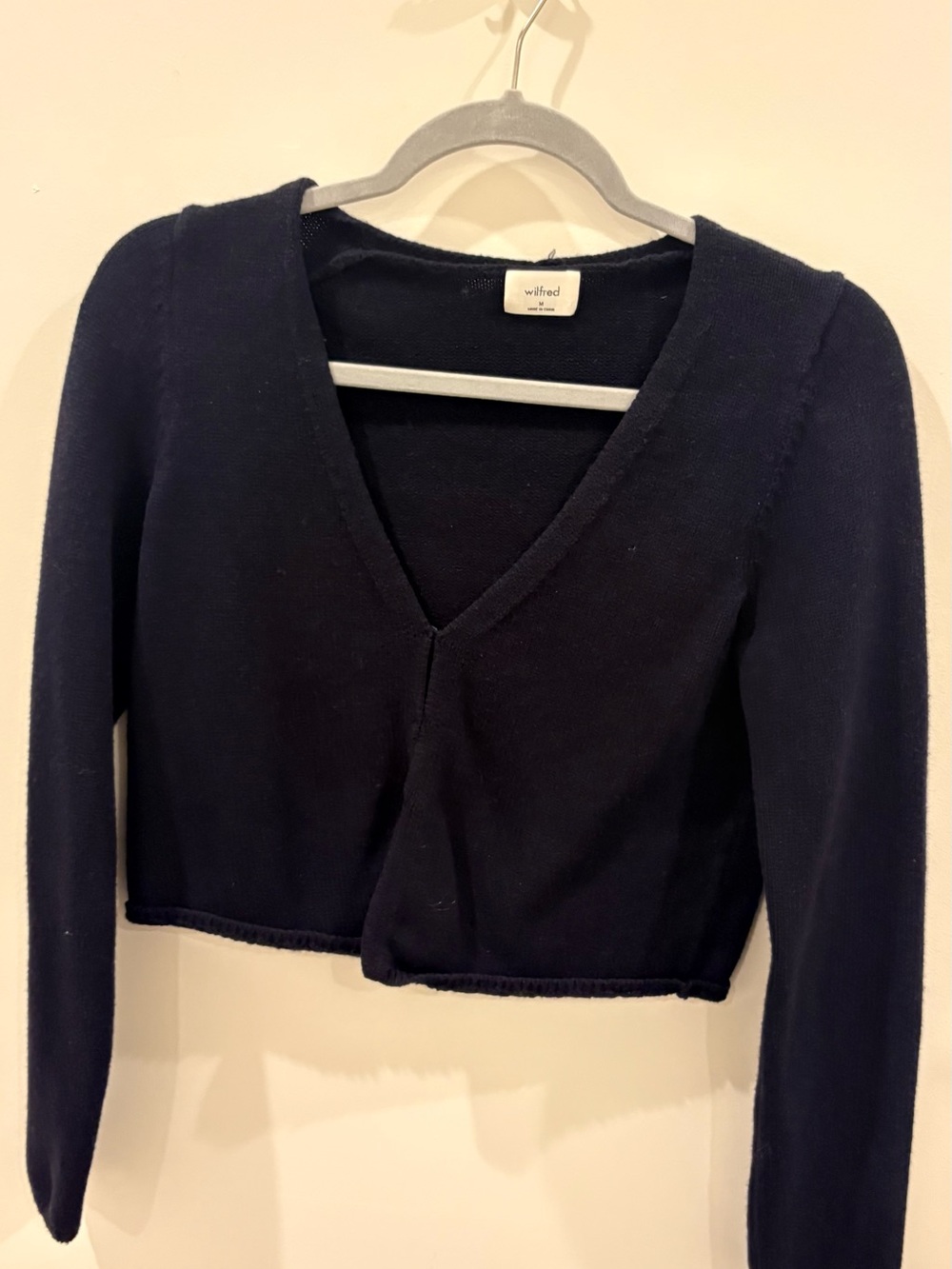 Aritzia Wilfred Navy Cardigan